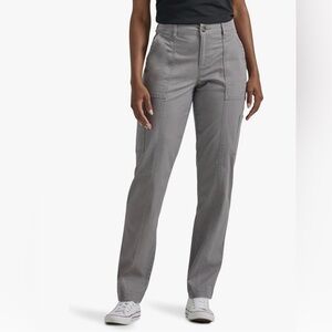 Lee Ultra Lux Comfort Flex-to-Go Utility Pants Gray Size 4 Petite (4SP)